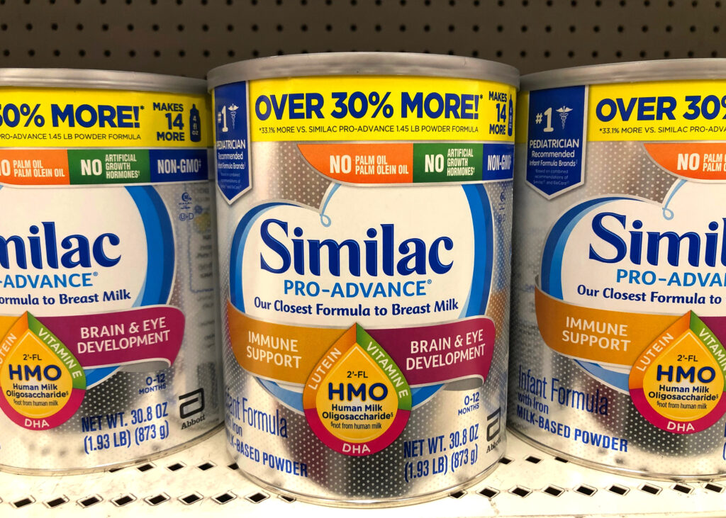 cows milk based infant formula from Similac and Enfamil linked to necrotizing enterocolitis in preterm infants