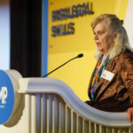 Carol Moore, chief investigator, Levin Papantnio, at MTMP Spring 2025 talking on the paralegal track