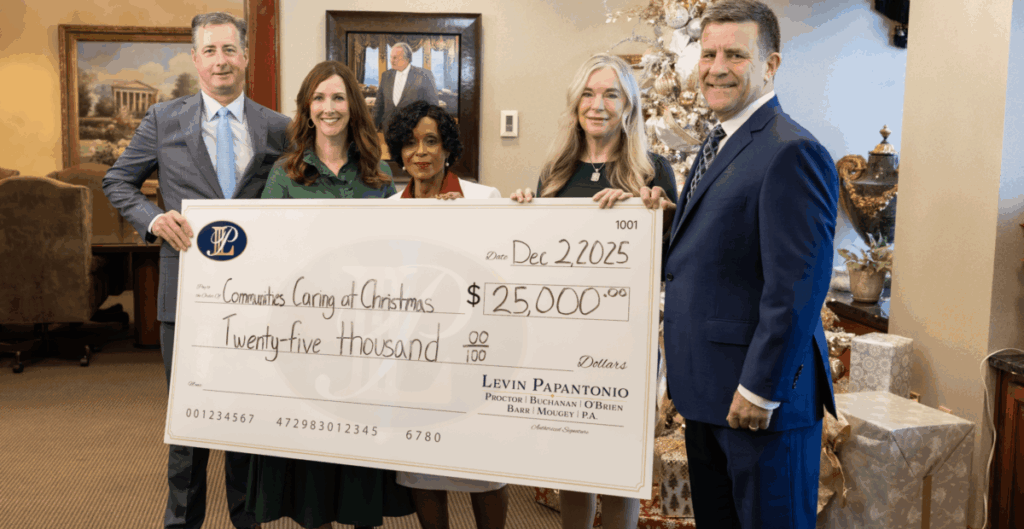 Communities Caring at Christmas 2025 Levin Papantonio $25K donation